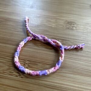 Evelina Woven Bracelet anklet trendy comfortable tie embroidery thread woven gif